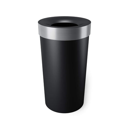Umbra Vento Bote de basura con capacidad de 62L, Negro/Níquel