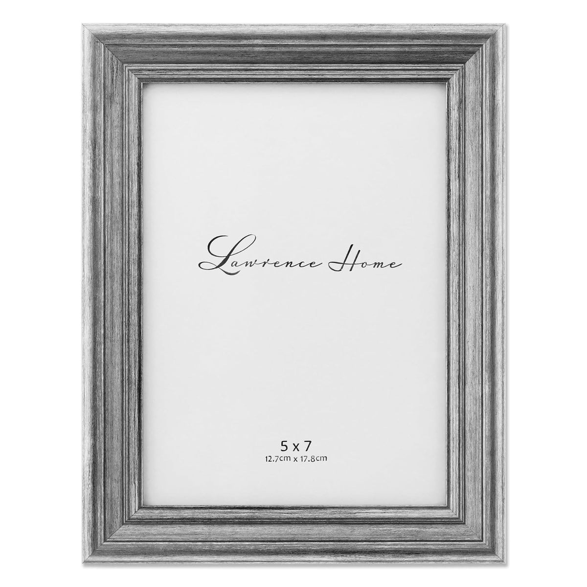 Lawrence Frames Marco de Fotos Dorado con Caballete - 12,7 x 17,78 cm (5x7 pulg.) - Plata