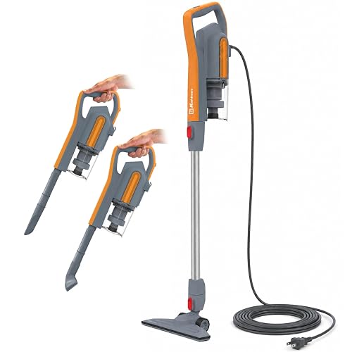 Koblenz Atlas Stick Vac Aspiradora ciclónica 3 en 1, filtración HEPA, Motor de 600 W, Taza de Polvo de 1 L, aspiradora Larga con Cable, para Todas Las Superficies, SVK-160