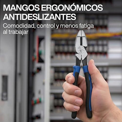 KLEIN TOOLS KTM0005 | Kit De Pinzas | 3 Piezas | Cortes Precisos | Kit de pinzas electricista con fuerza y control; sus pinzas de corte facilitan trabajos pesados y maniobras precisas.