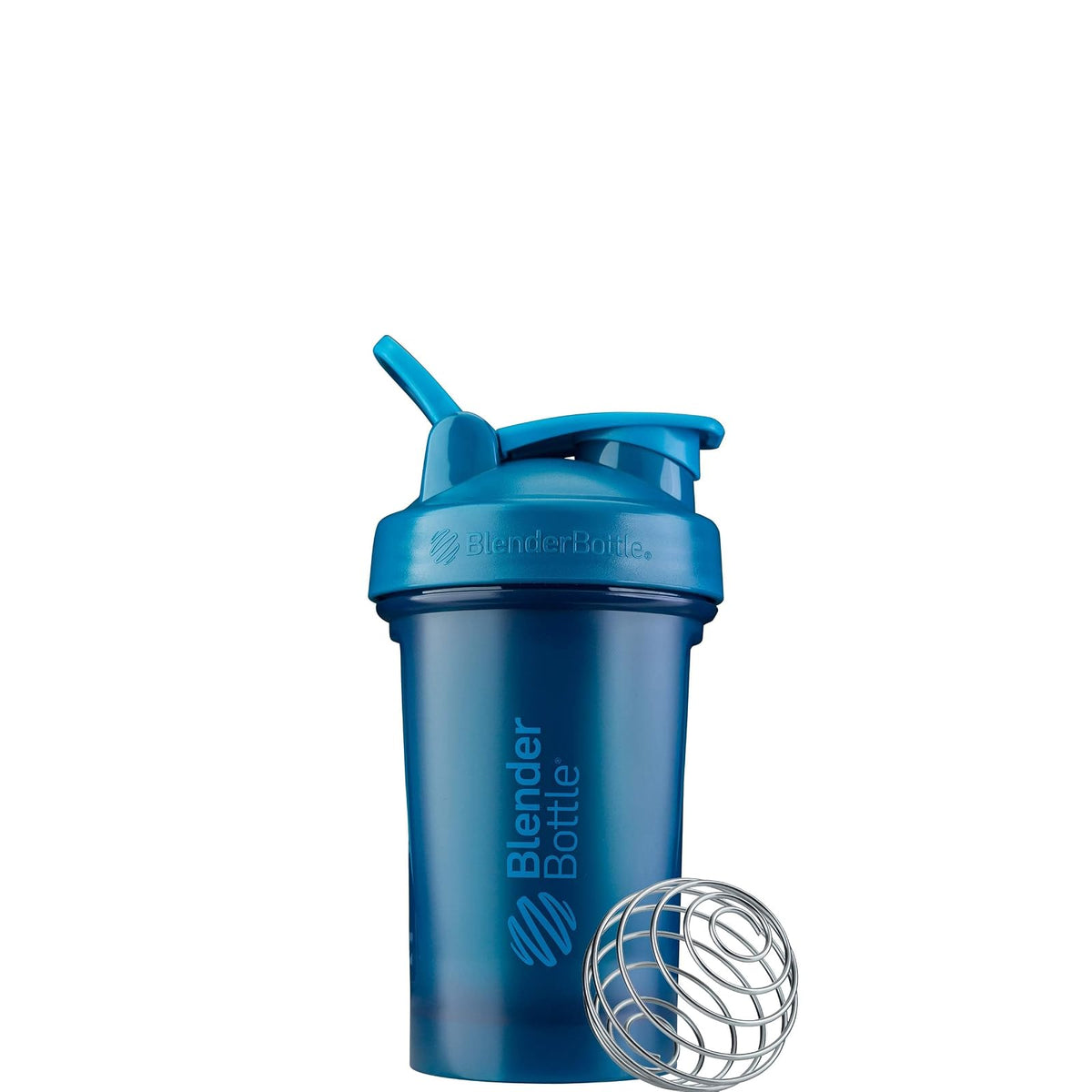 BlenderBottle Classic V2 Botella Mezcladora para Batidos, Varias Capacidades y Colores - 0.6 Litros - azul océano