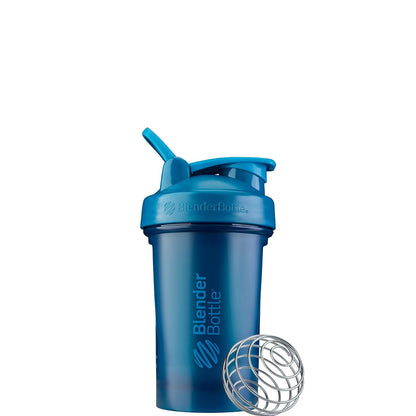 BlenderBottle Classic V2 Botella Mezcladora para Batidos, Varias Capacidades y Colores - 0.6 Litros - azul océano