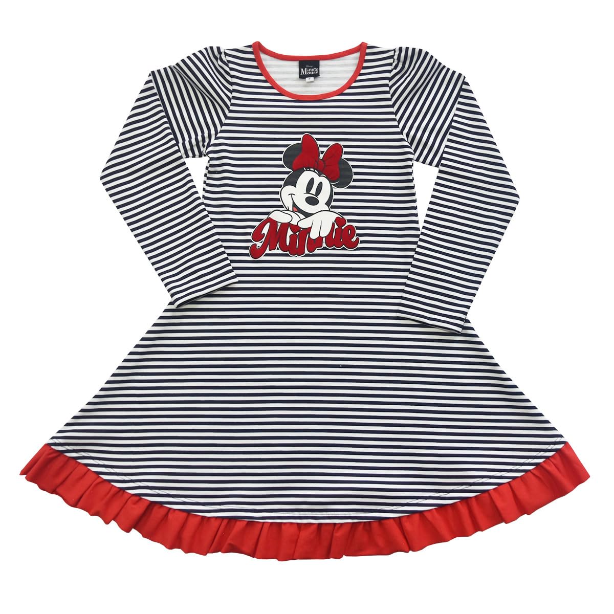 Disney Vestido Manga Larga Minnie Mouse para Niña