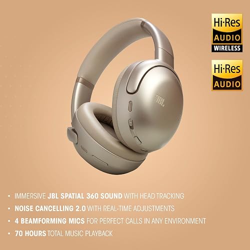 JBL Tour One M3 - Auriculares inalámbricos con cancelación de Ruido, Color Negro