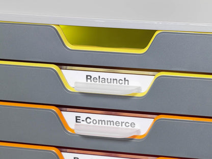 DURABLE VARICOLOR 10, Desk Storage Box, Gray & Multicolor (761027)