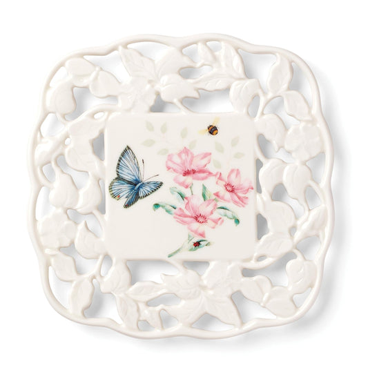 Lenox Butterfly Meadow Trivet, 0.85 Libras, Multi