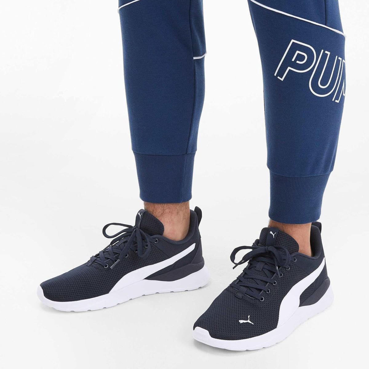 PUMA Hombres Zapato Zapatillas Deportivas Casuales BlancoyRojo Talla 22.5~23.5 cm
