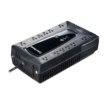 CyberPower UPS No-Break AVRG750U 750VA / 450W, Gabinete compacto, Regulador (AVR), 12 contactos, Garantía 3 años incluye batería
