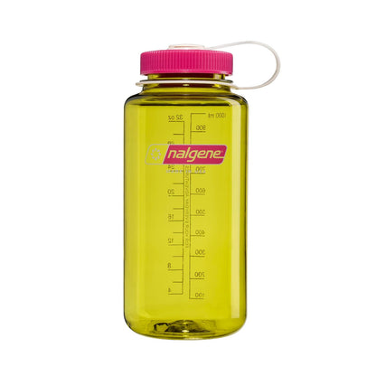 Nalgene Botella de Agua Tritan 32 oz Boca Ancha - Endive con púrpura fucsia
