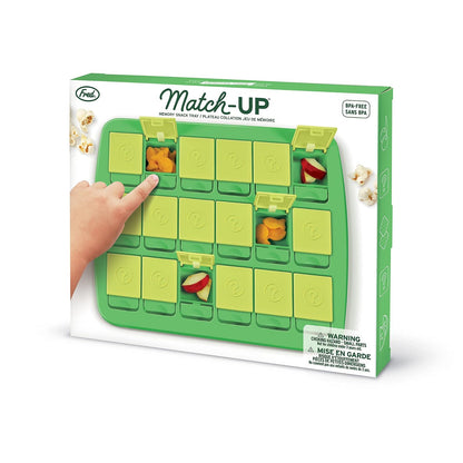 Genuine Fred, Match UP Bandeja de Aperitivos con Memoria, Color Verde, para Viajes, Mide 10 x 8.7 Pulgadas