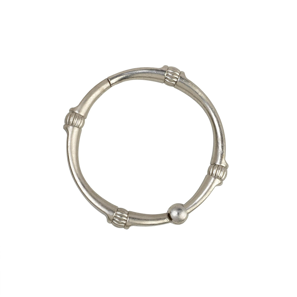 Zenna Home NeverRust - Anillos de Ducha Decorativos de Aluminio inoxidables, Juego de 12, níquel Cepillado
