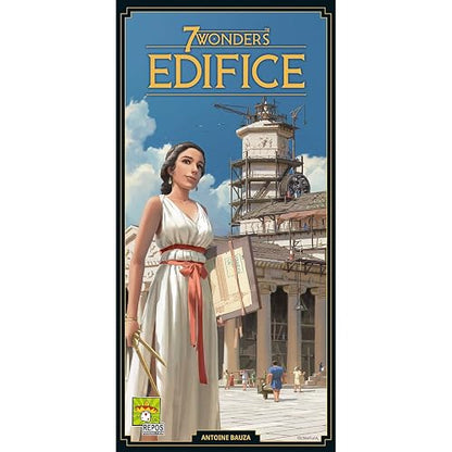 Repos Production - Expansión del juego de mesa 7 Wonders Edifice | Juego de estrategia de construcción de civilizaciones antiguas | Divertido juego familiar