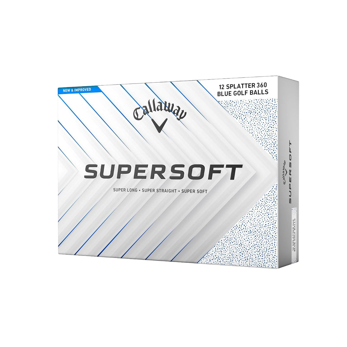 Callaway Supersoft Splatter 360 Pelotas de Golf - Azul