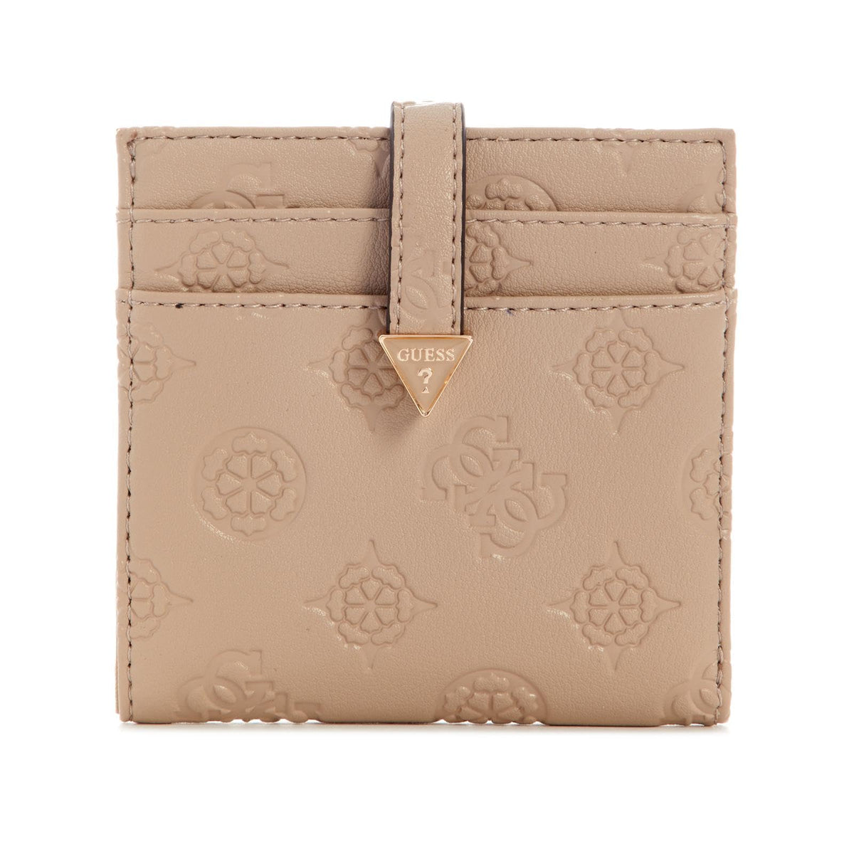 GUESS CARTERA PHOEBE SLG TAB CARD CASE COLOR CAFÉ LOGO