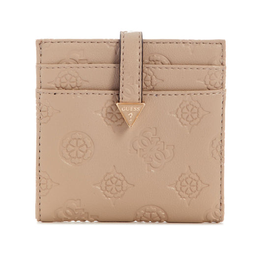 GUESS CARTERA PHOEBE SLG TAB CARD CASE COLOR CAFÉ LOGO