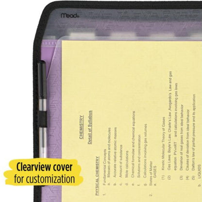 Five Star 72707 Carpeta archivadora expansible de 7 bolsillos personalizables, verde, 34.92 cm x 27.35 cm (13.75 x 10.75 cm)