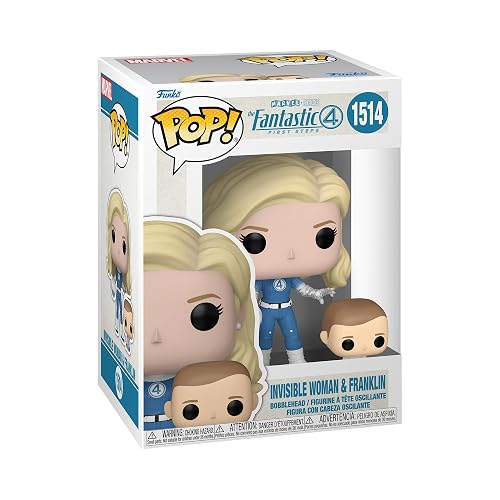 Funko Pop! & Buddy: Marvel Fantastic Four - Invisible Woman | Mercancía Oficial de Superheroes - Figura de Vinilo Coleccionable para Decoración - Regalo de Cumpleaños para Fans
