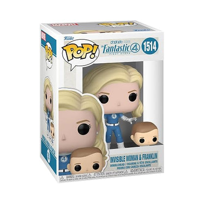 Funko Pop! & Buddy: Marvel Fantastic Four - Invisible Woman | Mercancía Oficial de Superheroes - Figura de Vinilo Coleccionable para Decoración - Regalo de Cumpleaños para Fans