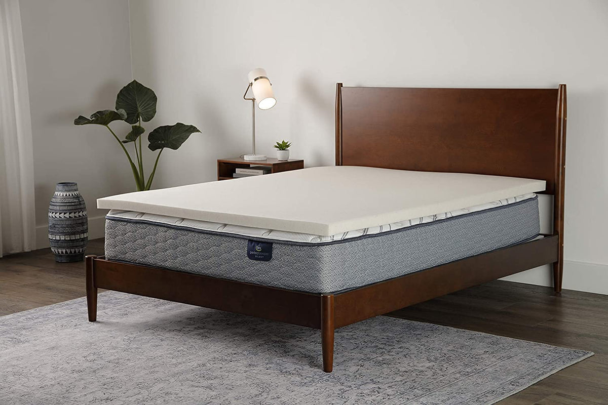 Serta CopperGel - Cubrecolchón de Espuma viscoelástica para aliviar la presión, 2 Pulgadas, tamaño Individual