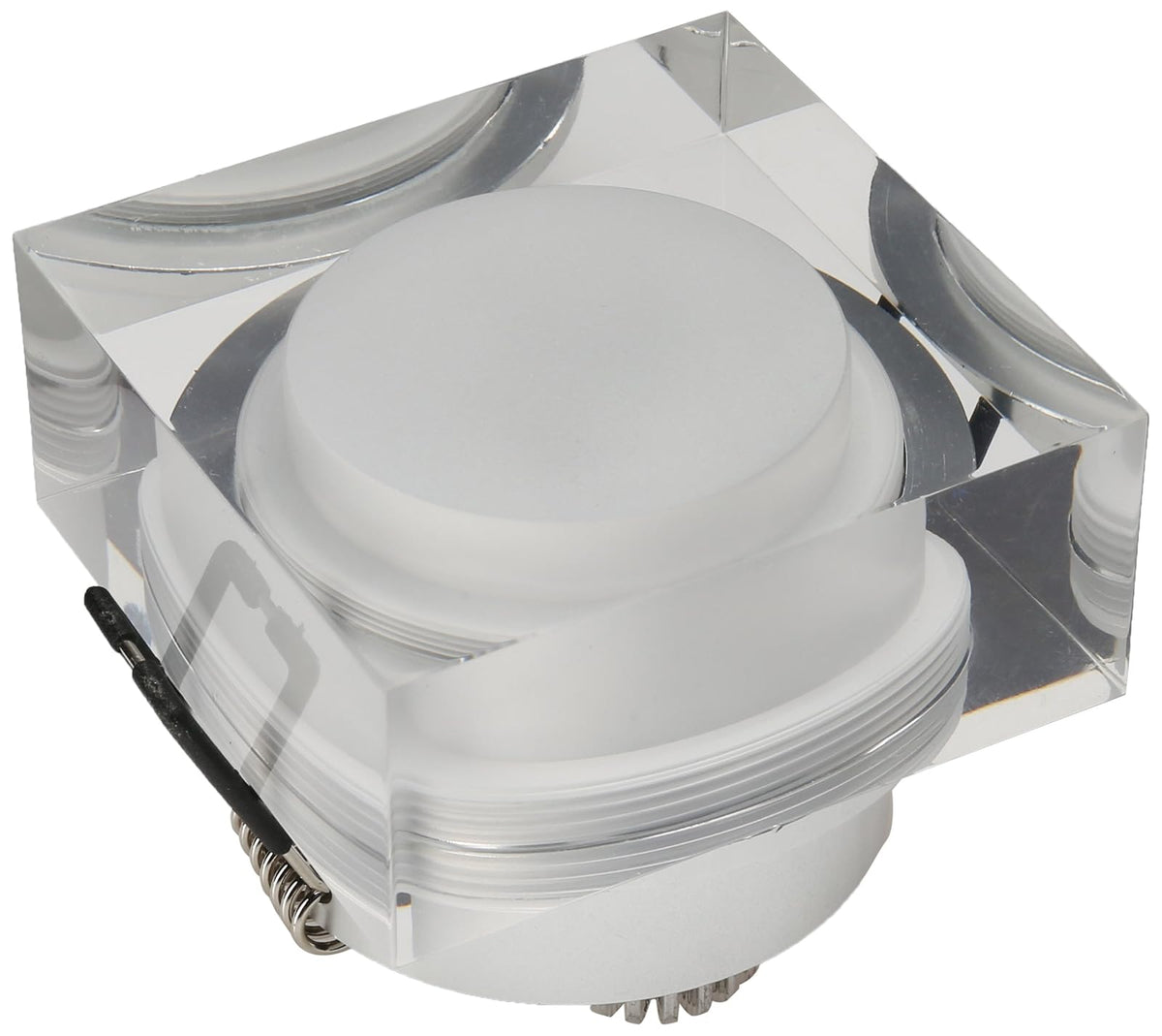 Estevez 19162-0 Empotrados Fijos Kubik Downlight Led Cuadrado 2-Pg 3W, (Driver Integrado), Color Cristal