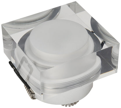 Estevez 19162-0 Empotrados Fijos Kubik Downlight Led Cuadrado 2-Pg 3W, (Driver Integrado), Color Cristal