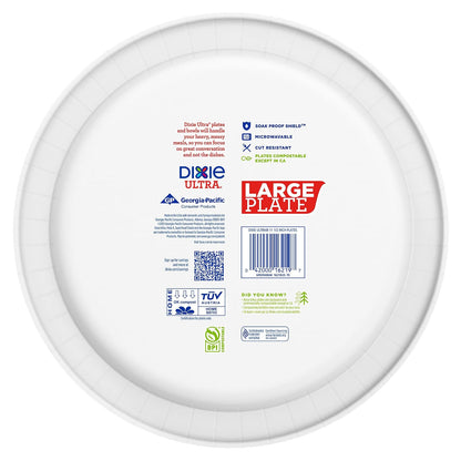 Dixie Ultra® - Placa de papel de 11 pulgadas, 25 unidades