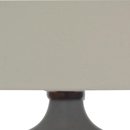 Luzerna CM-0114 Lámpara De Buro Dama Juana, Color Gris Ceniza, 1 Unidad