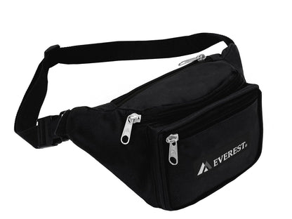Everest Paquete de cintura Signature - M, Black, Una talla, Riñonera distintiva - M
