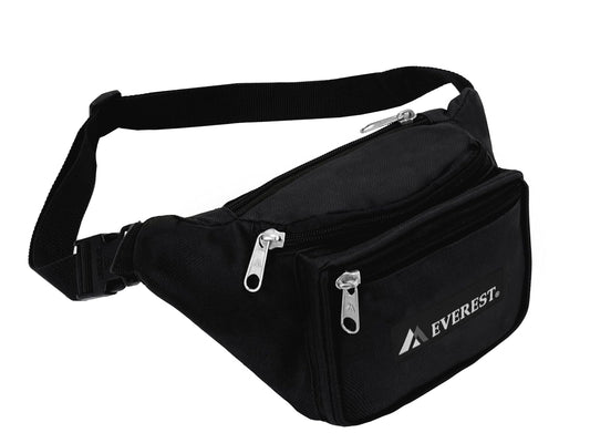 Everest Paquete de cintura Signature - M, Black, Una talla, Riñonera distintiva - M