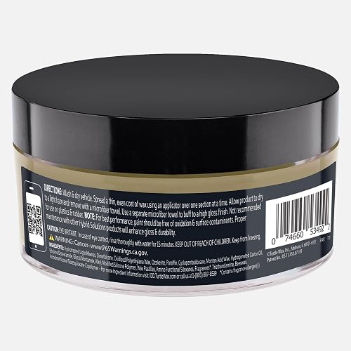 Turtle Wax Hybrid Solutions Cera de Cerámica con Grafeno, Protección Avanzada de Pintura, Acabado de Alto Brillo, 6.5 onzas