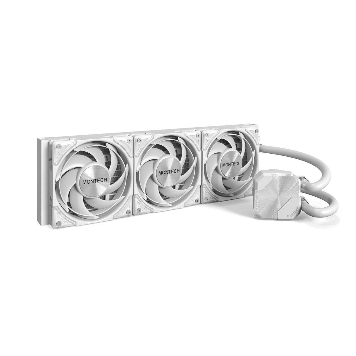 Montech HyperFlow Silent 360 Enfriador Líquido AIO para CPU 360 mm - No ARGB 360mm Blanco