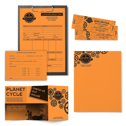 Neenah papel de color Astrobrights, 24 lb, 8.5 x 11 inches, 500 hojas, Naranja (Cosmic Orange), Letter - 8 1/2" x 11"