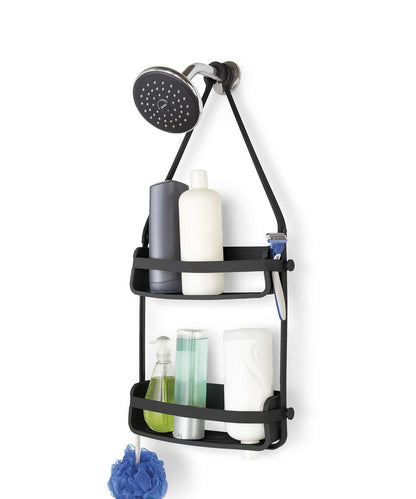 Umbra 023460-040 - Organizador para Ducha con Dos Niveles Flex, Negro