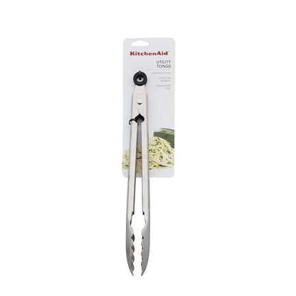 KitchenAid KO091OHSSA Pinzas de acero inoxidable gourmet de 10.63 pulgadas