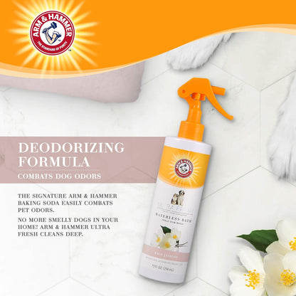 Arm & Hammer para Mascotas Ba?o en Seco Ultra Fresh en Aroma Jazm?n Blanco | Champ? y Desodorante para Perros