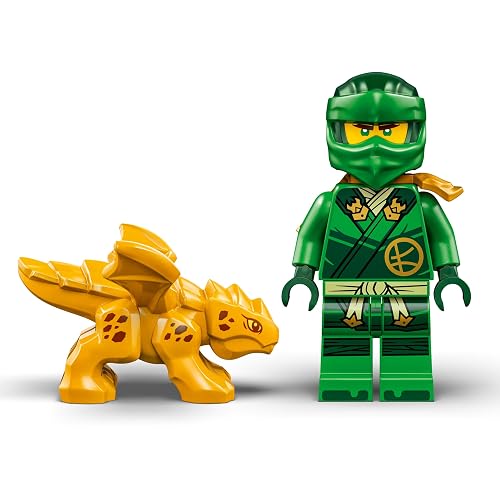 LEGO® Ninjago® Dragón Verde del Bosque de Lloyd Juguete de construcción con 2 Minifiguras, Juego imaginativo, Regalo Ninja para niños y niñas de 6 años o más 71829