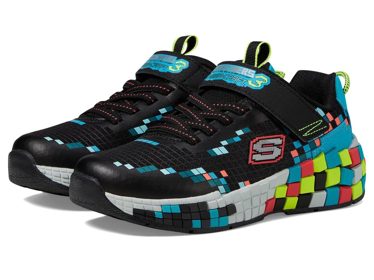 Skechers Mega-Craft 3.0 tenis para niño - 17.5 cm - Negro - Multi