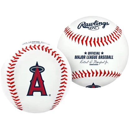 Rawlings Pelota de Béisbol con Logotipo de Equipo MLB - Los Angeles Angels