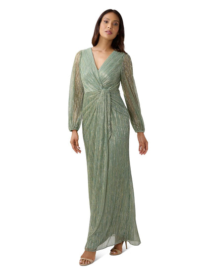 Adrianna Papell Vestido drapeado de Malla metálica Vestido para ocasión Especial para Mujer