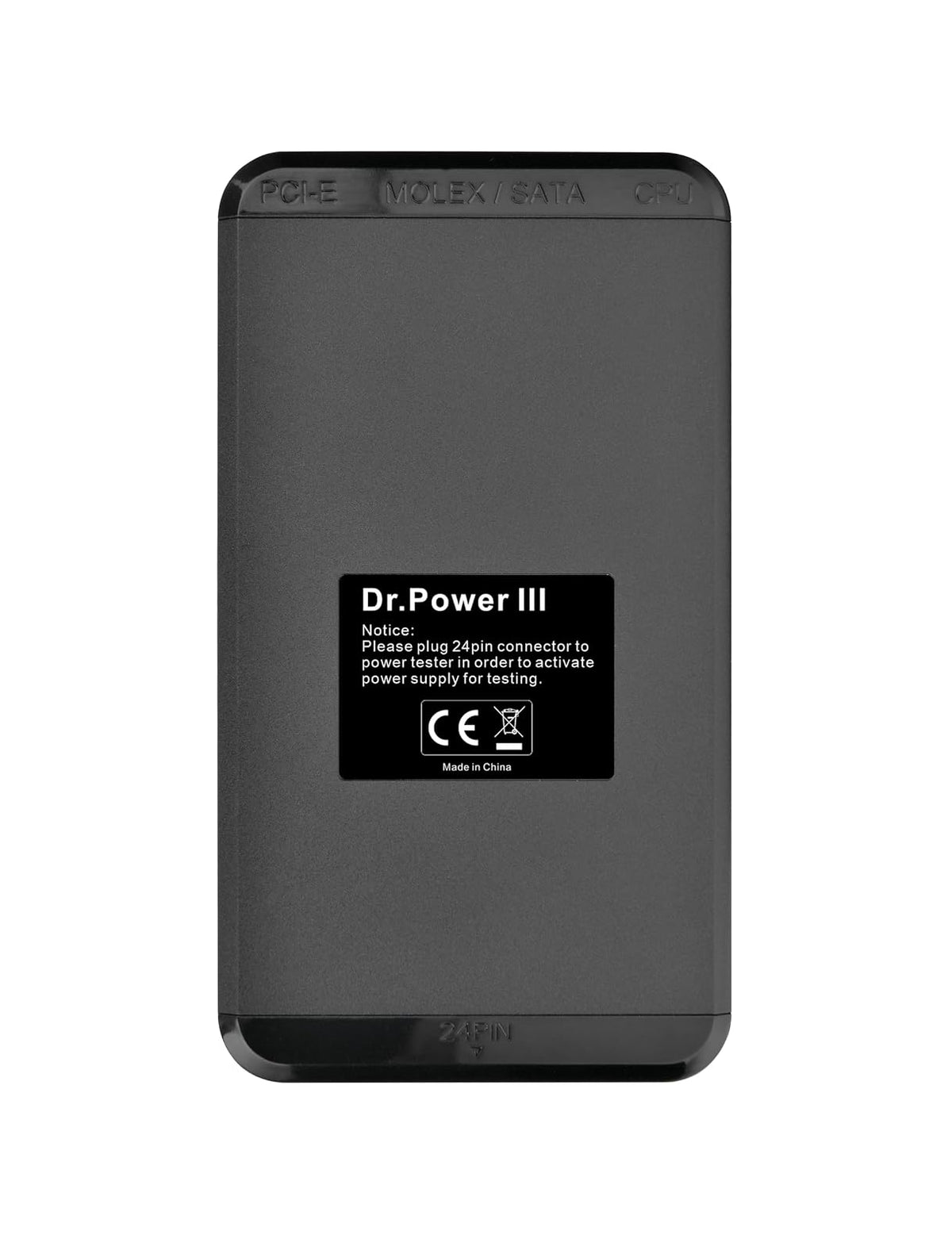 Thermaltake Dr. Power III ATX - Probador de fuente de alimentación/soporte hasta ATX12V v3.1 con conector PCIe 12+4pines/salida de voltaje para +12V, +5V, +3.3V y +5Vsb, AC-069-OO1NAN-A1