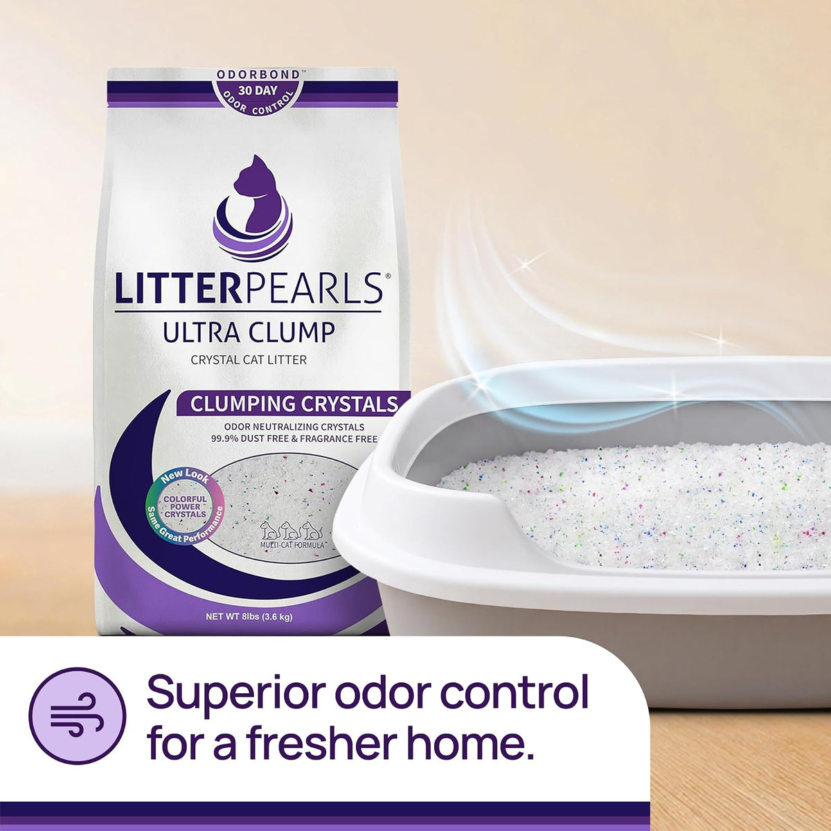 Litter Pearls ULTRA CLUMP Cat Litter, 8 lbs.