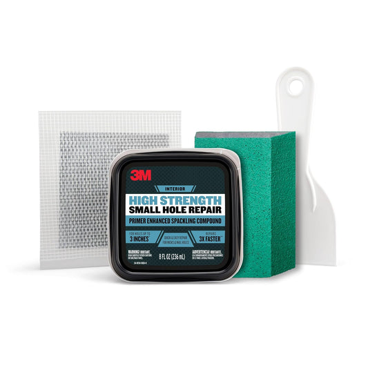 3M SHR-SIOCKIT - Kit de reparación de agujeros pequeños de alta resistencia, color blanco