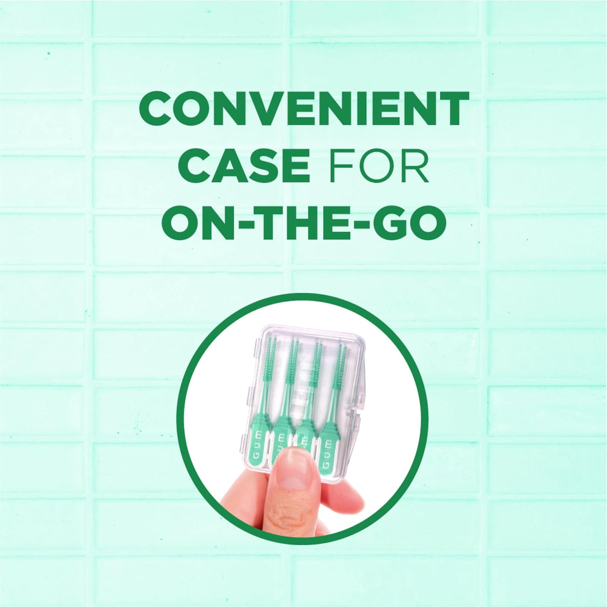 GUM Soft-Picks Comfort Flex, púas dentales fáciles de usar para limpiar los dientes, cepillos interdentales desechables con práctico estuche de transporte, púas dentales recomendadas por dentistas