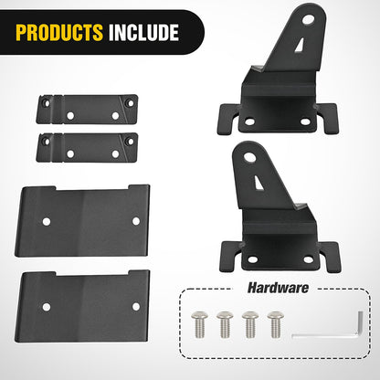 Nilight - Soporte de Barra de luz LED Curvada de 42 Pulgadas, Soporte de Montaje Superior para Parabrisas compatibles con Ford Bronco 2 Puertas y 4 Puertas 2021 2022 2023 2024
