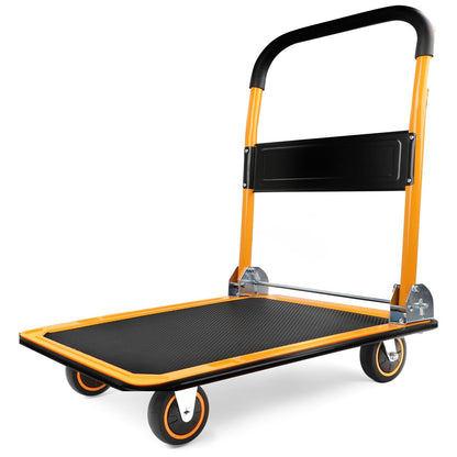 MaxWorks 80876 Plataforma Plegable camión Push Dolly-330 LB. Capacidad de Peso con Ruedas giratorias, 28.75" x 18.75" x 33"