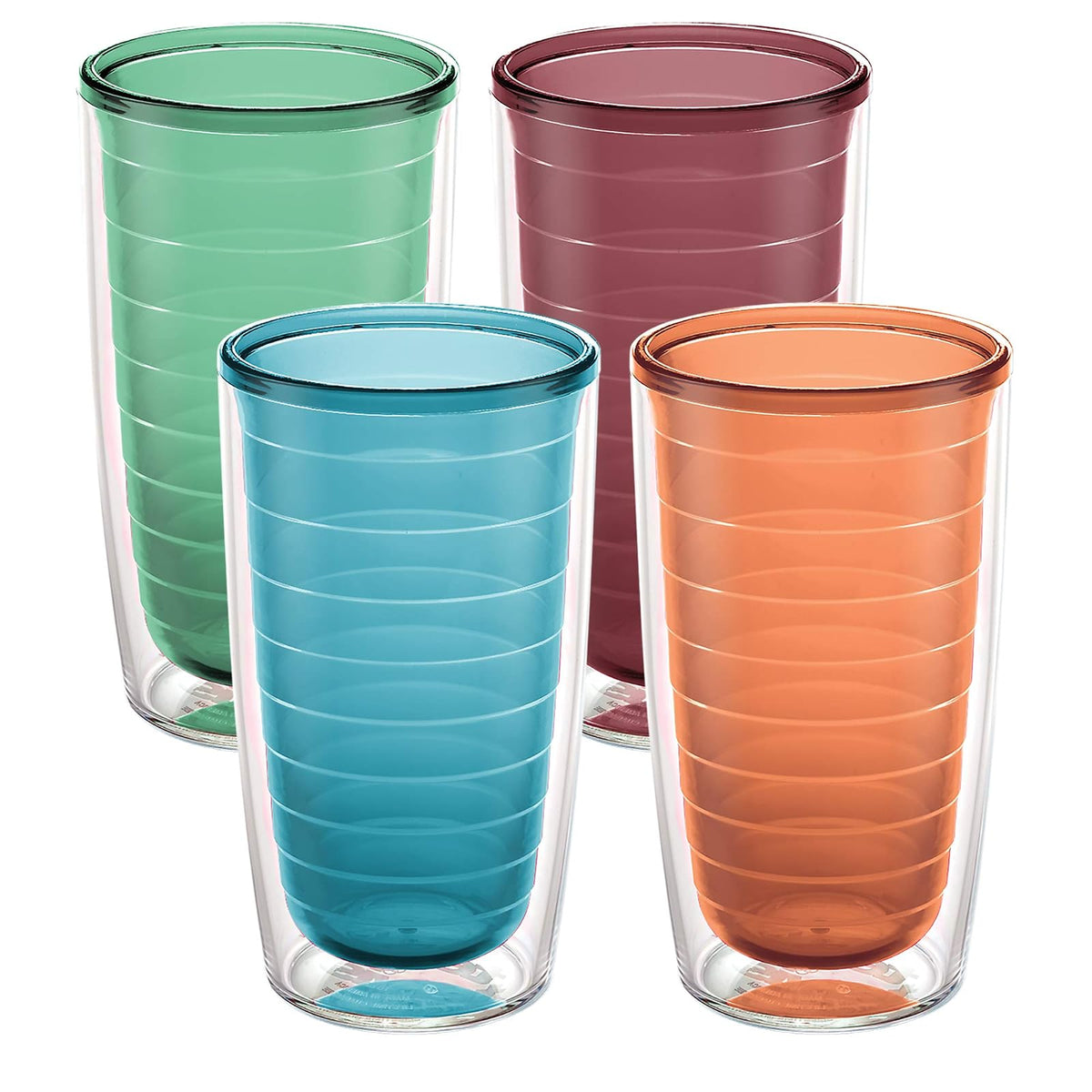Tervis - Vaso térmico, Variados, 16oz - 4 Pack - Boxed, 1