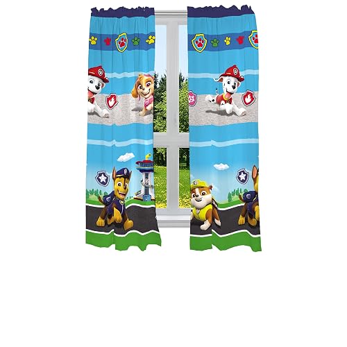 Franco - Juego de Cortinas de Cortina para habitación Infantil, 82 x 63 Pulgadas, Patrulla Canina