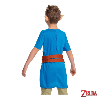 Link Costume for Kids, Official Zelda Breath of the Wild Costume, Classic Child Size