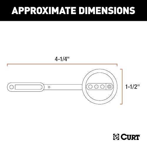 CURT Arnés de Cableado Plano 4 Pines para Remolque 58405, 36 in de Cable, Negro