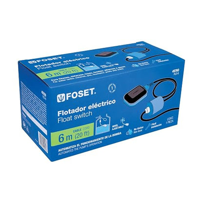 Foset FLE-6, Flotador eléctrico con cable de 6 m nivel ajustable